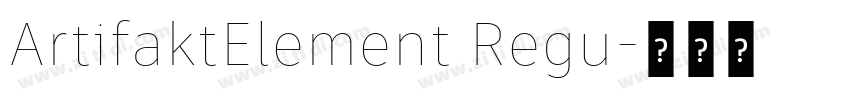 ArtifaktElement Regu字体转换 ArtifaktElement Regu字体转换